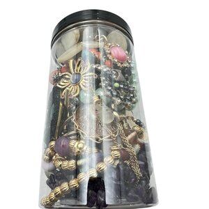 Mystery Jewelry Jar #1031 Wearable Quality Pieces 2lbs Necklace Bracelet Earring